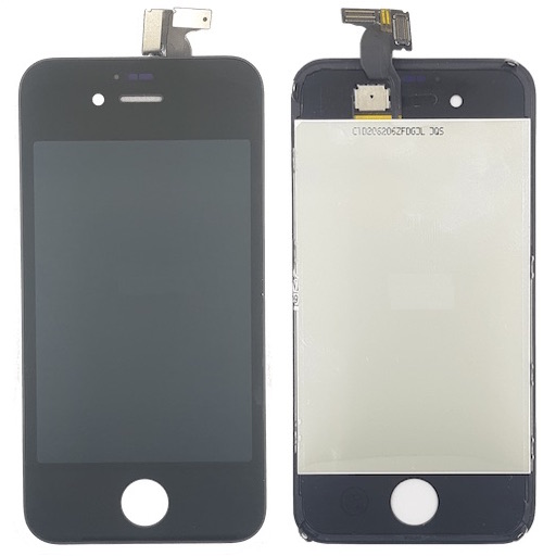 Дисплей / Экран Apple iPhone 4 — Копия (Черный) вид спереди и сзади