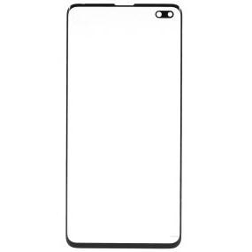 Стекло экрана / дисплея Samsung Galaxy S10+ - Копия (Черное)