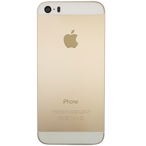 iPhone 5S Крышка задняя золотая сторона 1