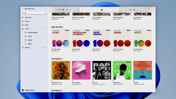 Вышли бета-версии новых приложений Apple Music и Apple TV для Windows0