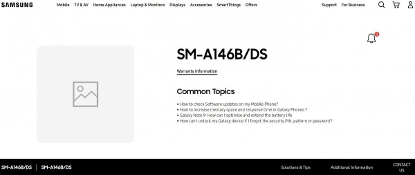 Galaxy A14 5G появился на официальном сайте до анонса1