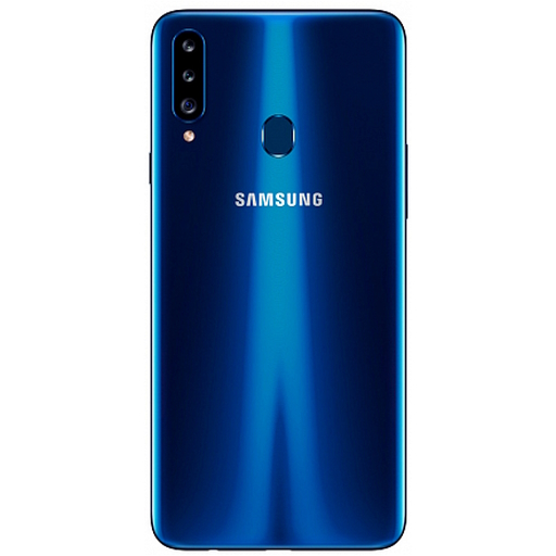 Samsung Galaxy A20s Крышка задняя синяя