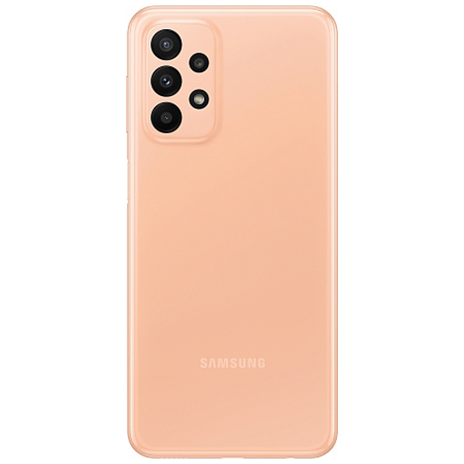 Samsung Galaxy A23 Крышка задняя персиковая (оранжевая)