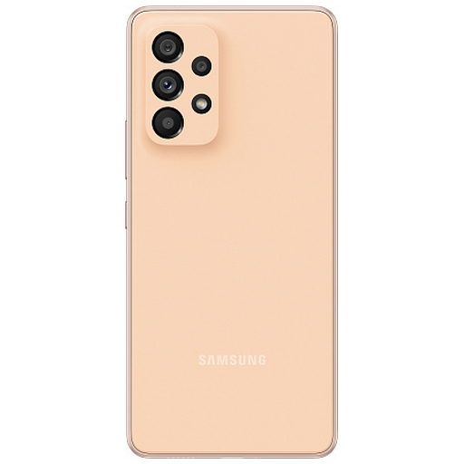 Samsung Galaxy A53 Крышка задняя персиковая (оранжевая)