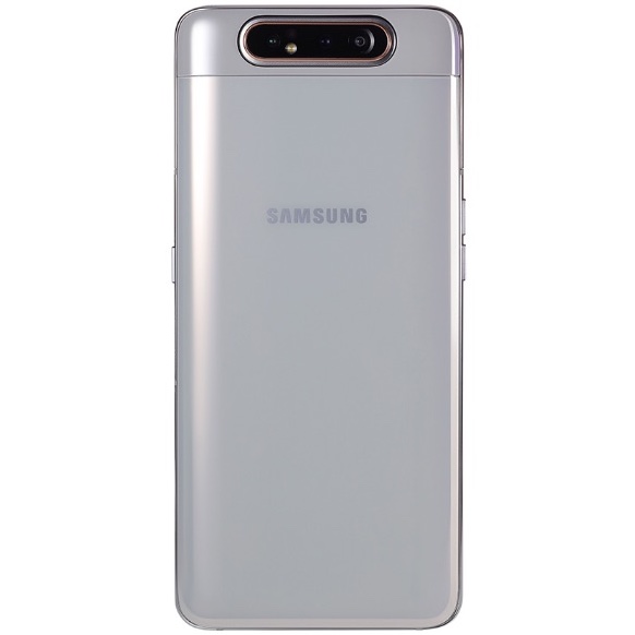 Samsung Galaxy A80 Крышка задняя серебро