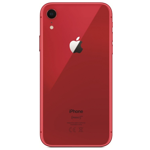 Apple iPhone XR Задняя крышка (стекло) красная