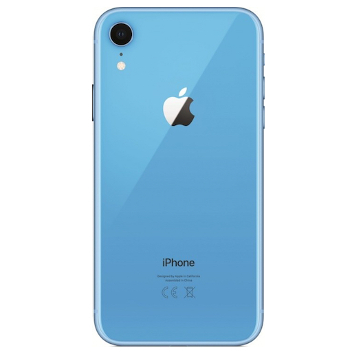 Apple iPhone XR Задняя крышка (стекло) синяя
