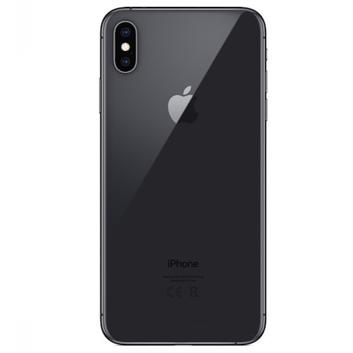 Apple iPhone XS Max Задняя крышка (стекло) черный