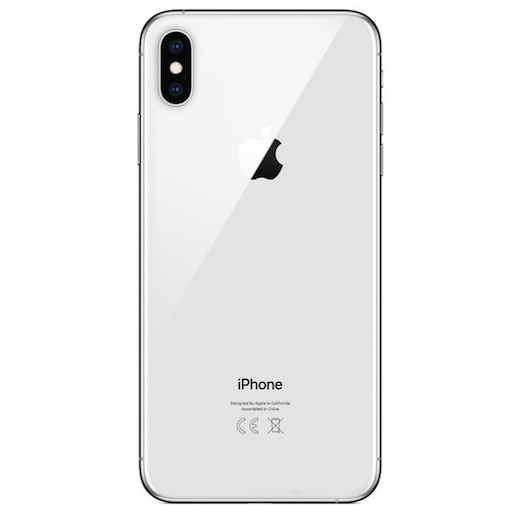 Apple iPhone XS Max Задняя крышка (стекло) серебро