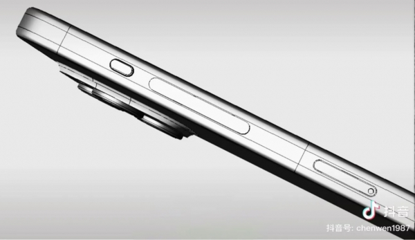 Появились чертежи iPhone 15 Pro с монолитной кнопкой регулировки громкости0