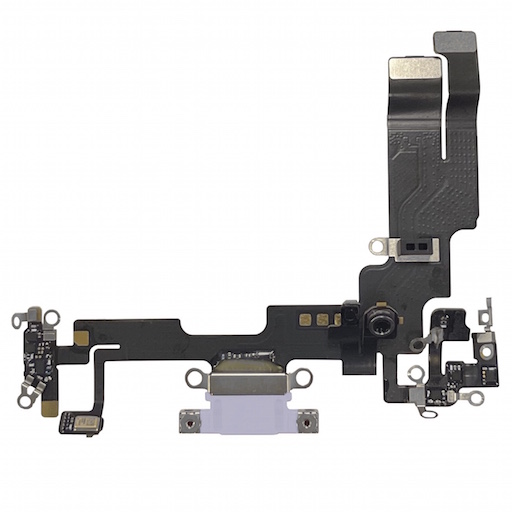 Apple iPhone 14 Шлейф с системным разъемом фиолетовый