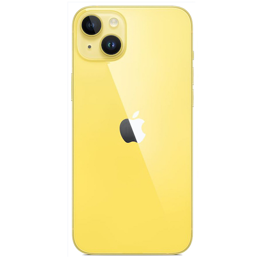 Apple iPhone 14 Задняя крышка (стекло) желтая