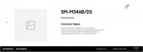 Страница поддержки Galaxy M34 появилась на официальном сайте1