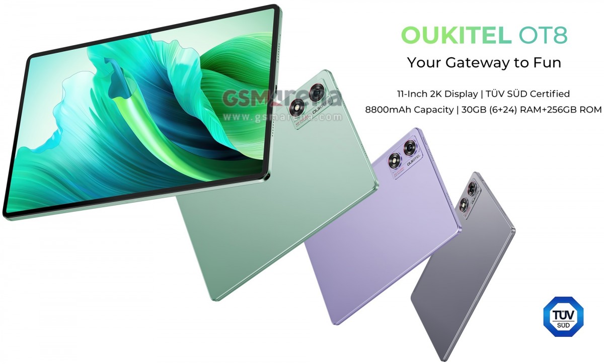 Вот Oukitel OT8 с 11-дюймовым дисплеем 2K и аккумулятором емкостью 8800 мАч0