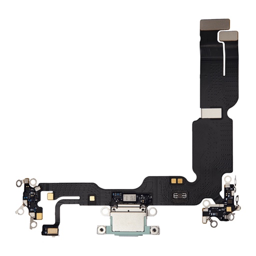 Apple iPhone 15 Plus Шлейф с системным разъемом зеленый сторона 1