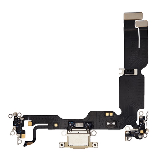 Apple iPhone 15 Plus Шлейф с системным разъемом желтый сторона 1