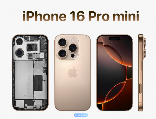 Как бы выглядел iPhone 16 mini с тонкими рамками и в титане. Такое берём0