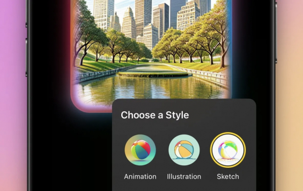 В iOS 18.4 добавили новый визуальный стиль для генератора картинок Image Playground0
